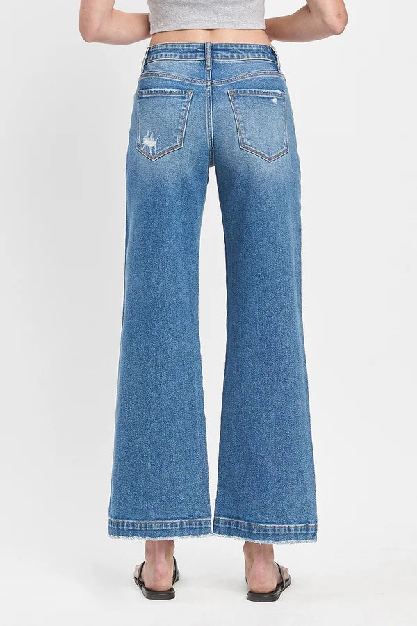 High Rise Trouser Wide Jeans