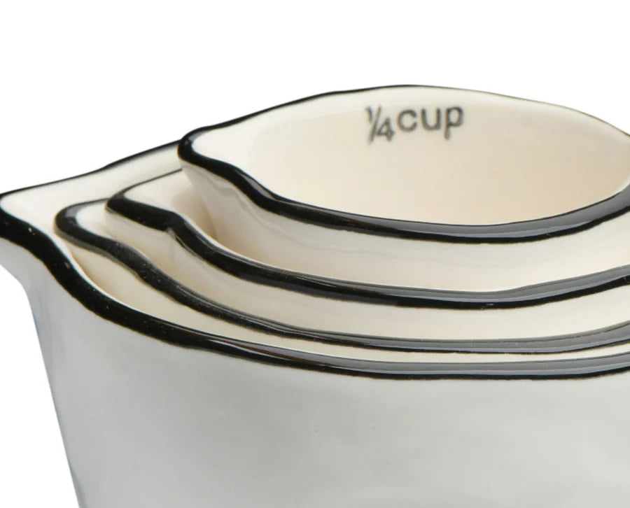 Stoneware Measuring Cups, Set of 4