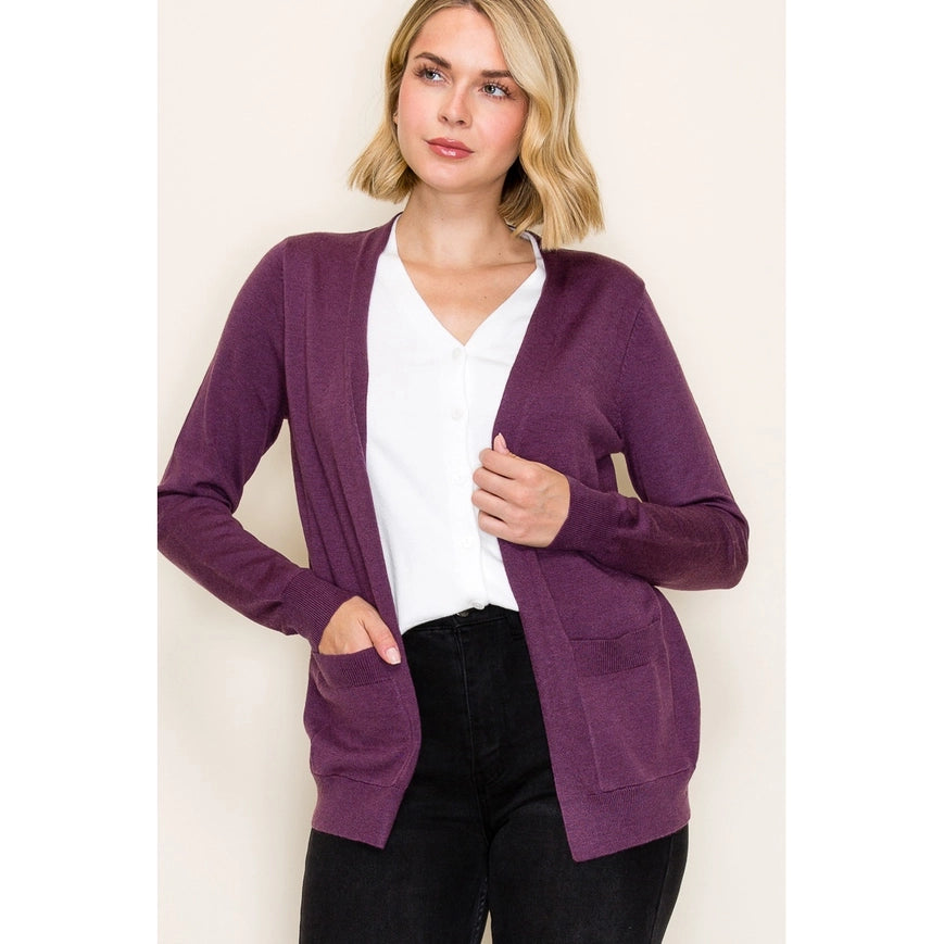 2FER V Neck Sweater Cardigan