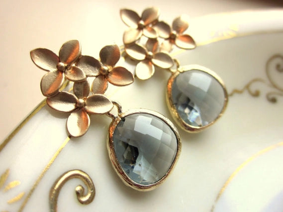 Floral Drop Earrings