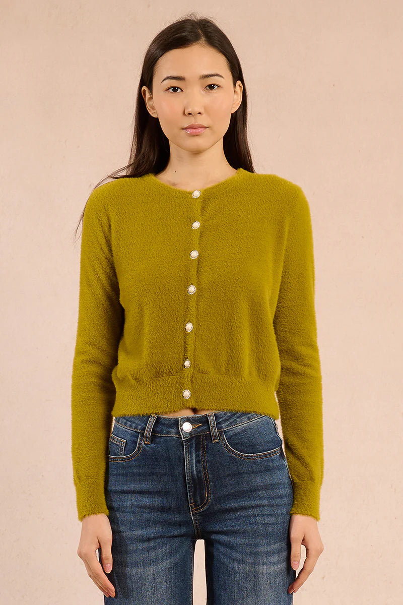 Pearl Button Knitted Cardigan