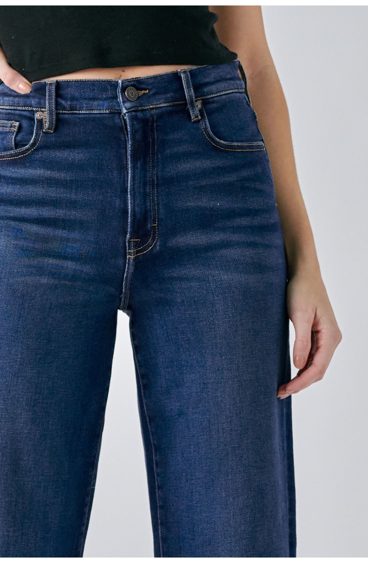 Hidden Jeans Dark Wash Stretch Dad Jean