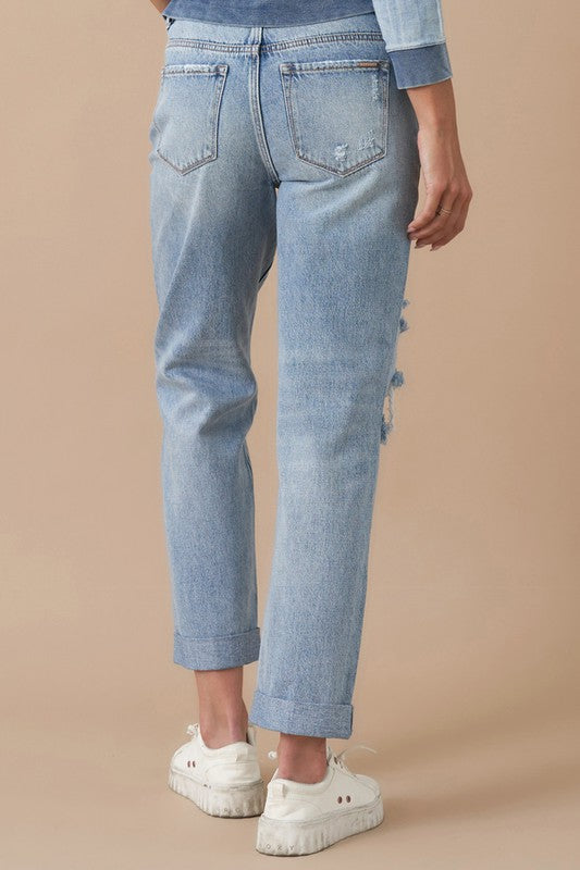 Denim Lab Cuffed Cuties Rolled Up Boyfriend Jeans