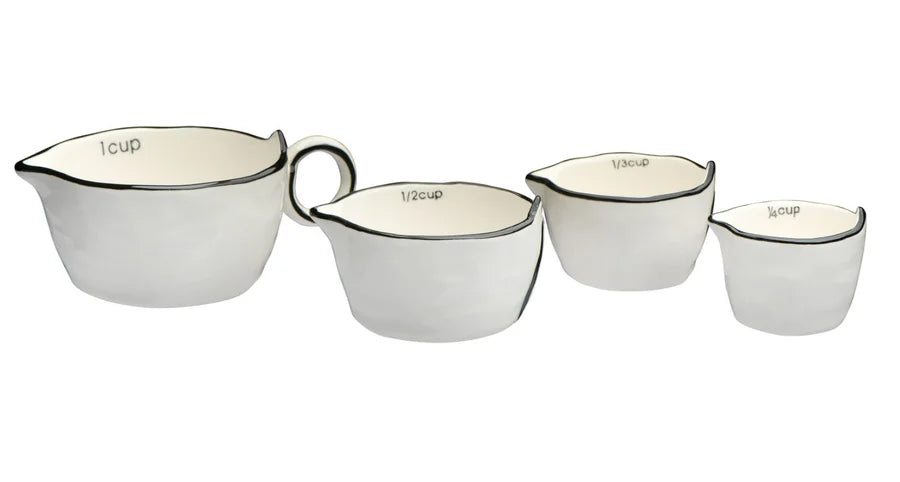 Stoneware Measuring Cups, Set of 4
