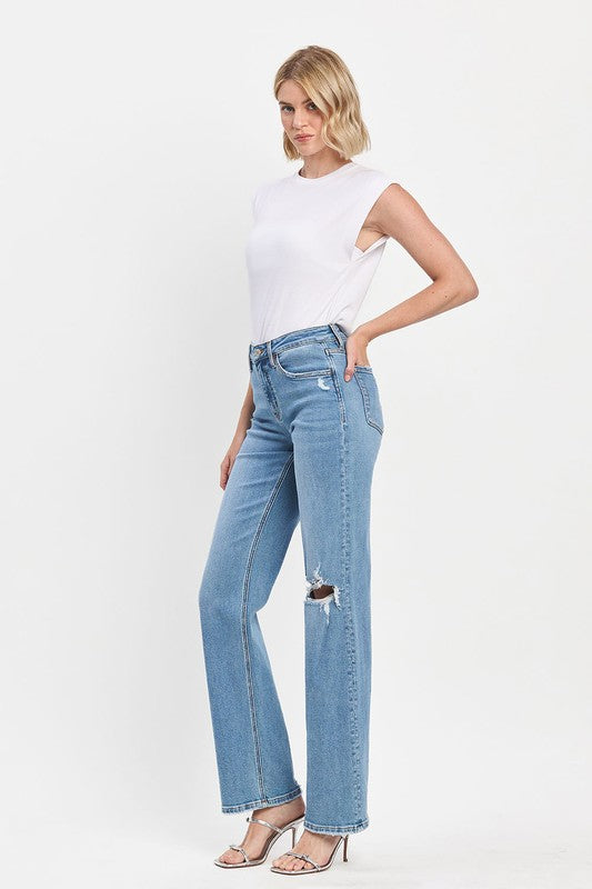LOVERVET BY VERVET SLIM WIDE JEANS
