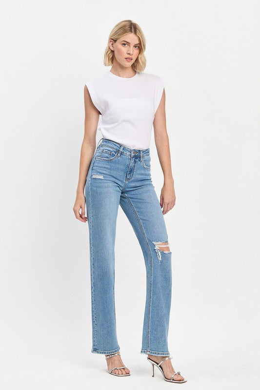 LOVERVET BY VERVET SLIM WIDE JEANS