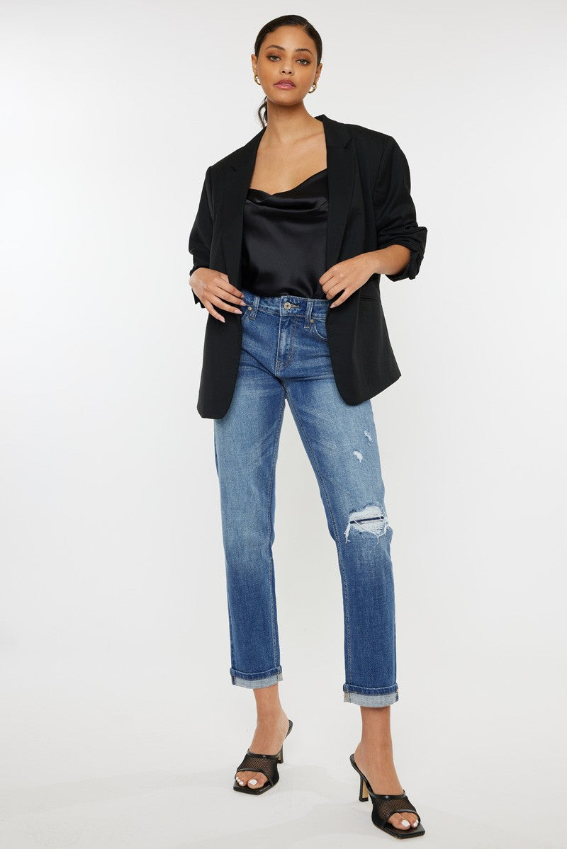KanCan Mid Rise Boyfriend Fit Jeans