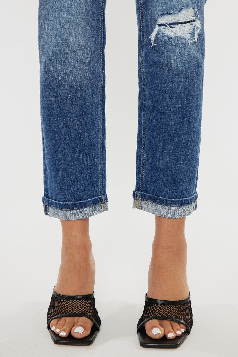 KanCan Mid Rise Boyfriend Fit Jeans