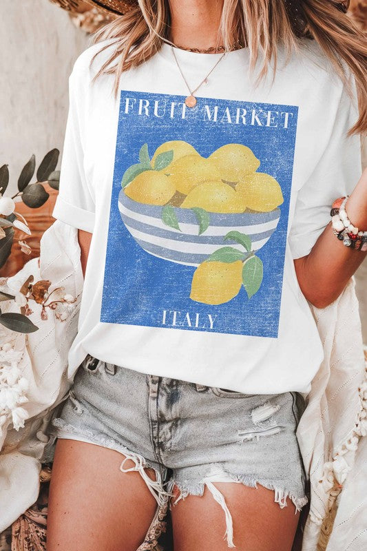Fruit Market Italy Oversized Graphic Tee