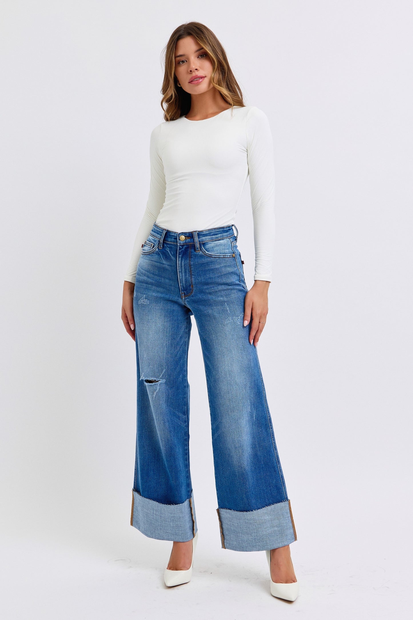 Retro Wide Leg Jeg w/ Cuff