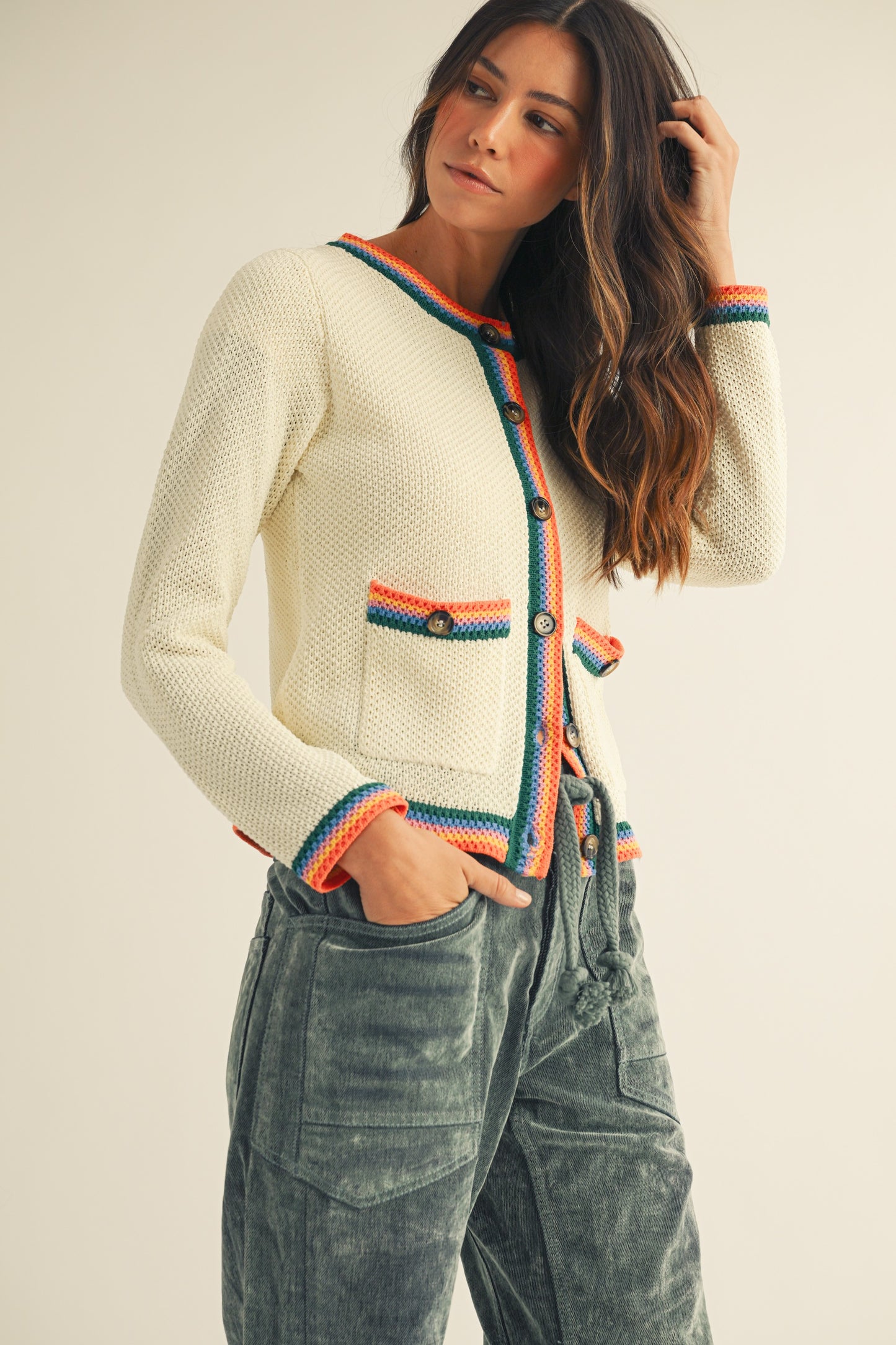 Knit Pocket Cardigan