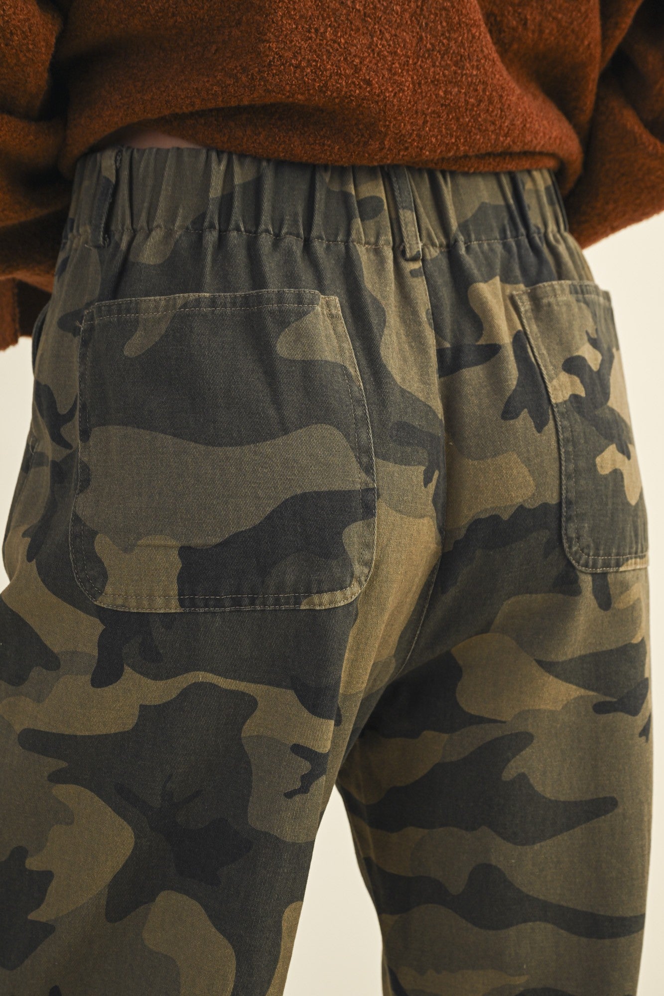 Drawstring Camo Pants