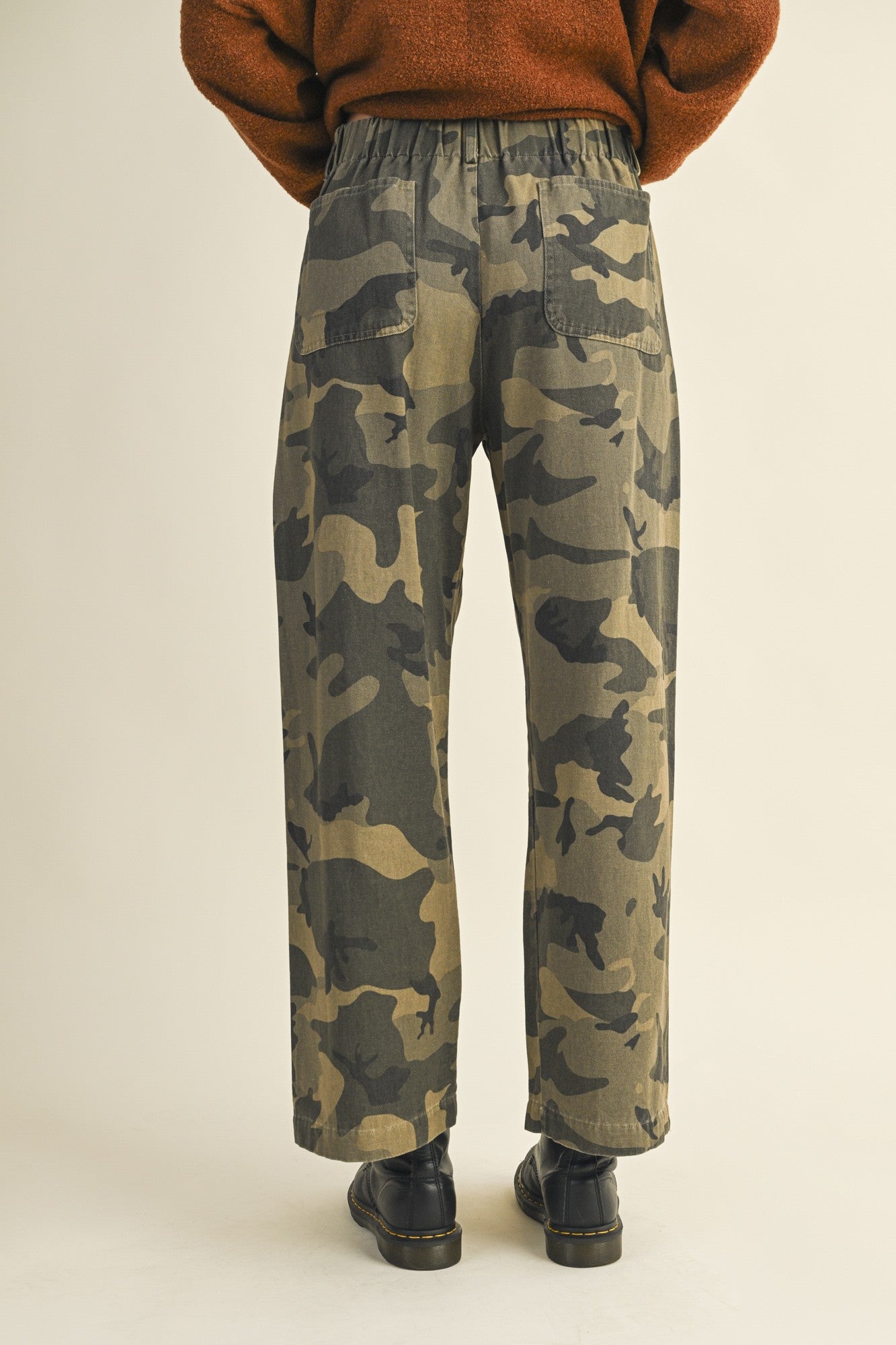 Drawstring Camo Pants