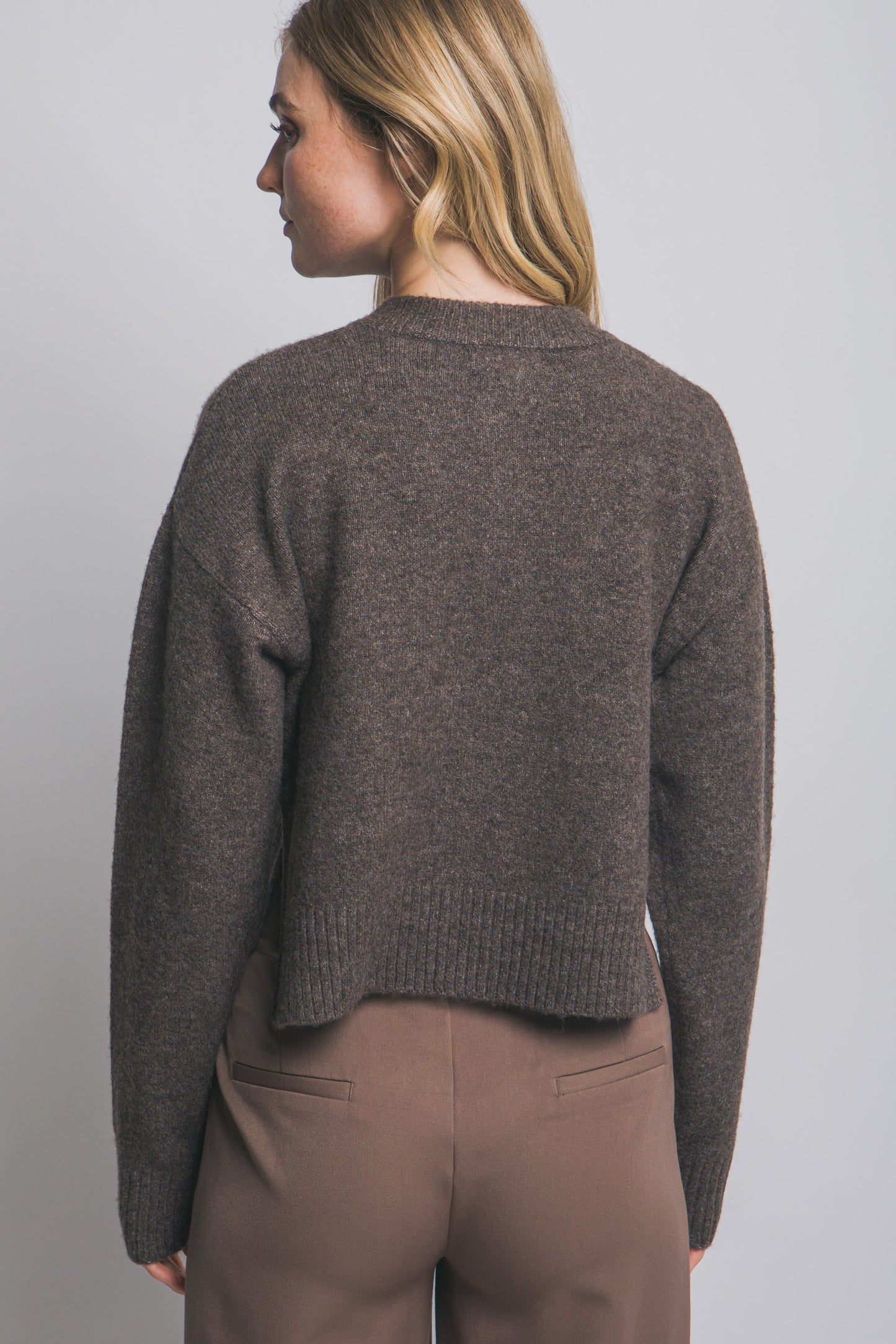 Crew Neck Cardigan