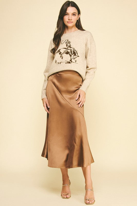 Cowboy Graphic Crew Sweater