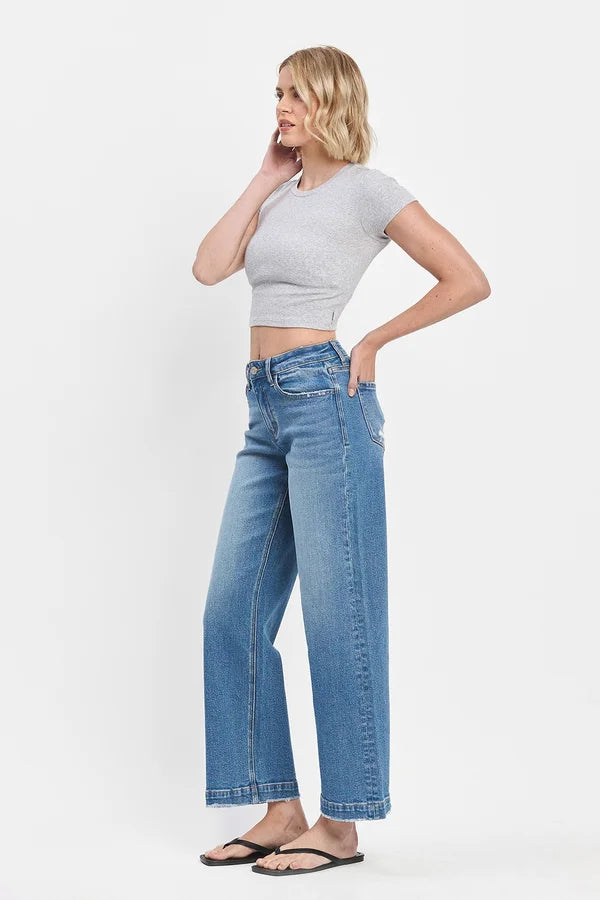 High Rise Trouser Wide Jeans