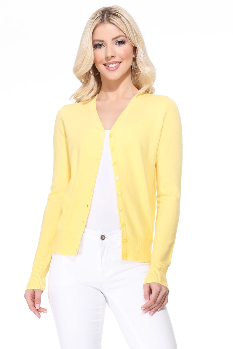 WOMEN'S V NECK CARDIGAN
