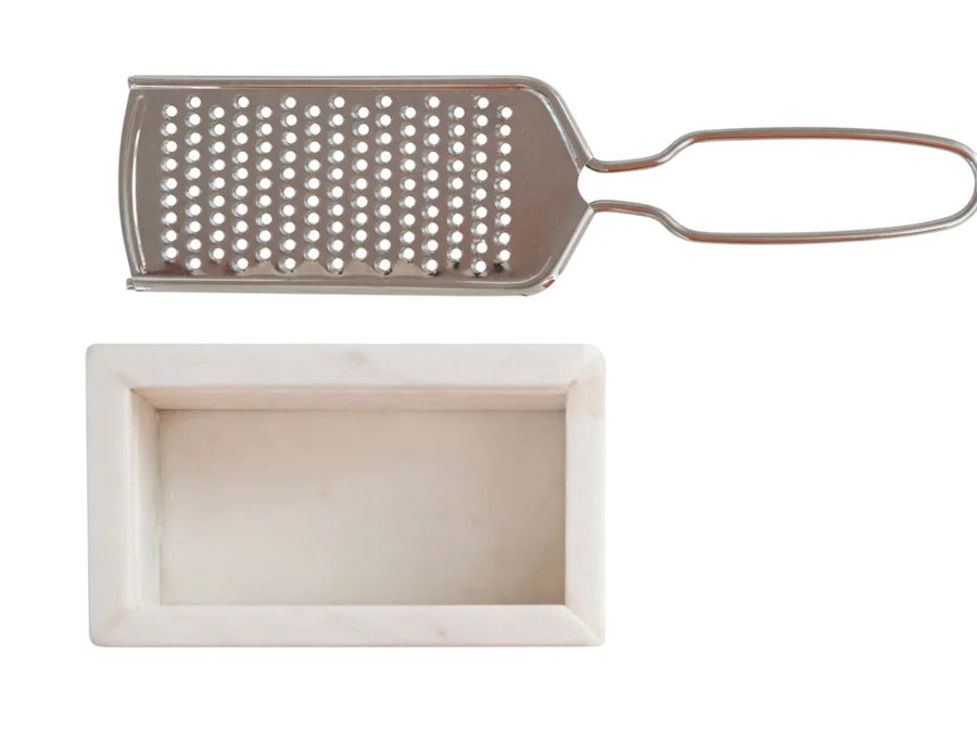 Marble and Stainless Steel Grater