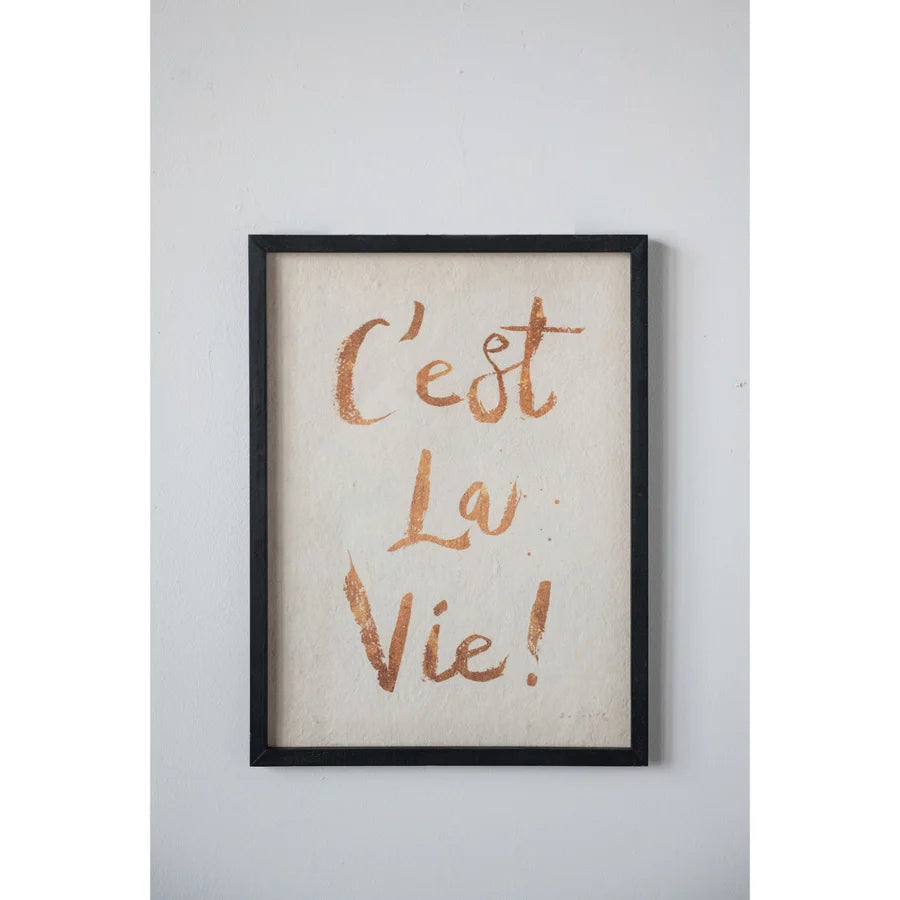 Wall Décor "C'est La Vie"