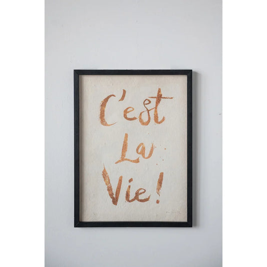 Wall Décor "C'est La Vie"