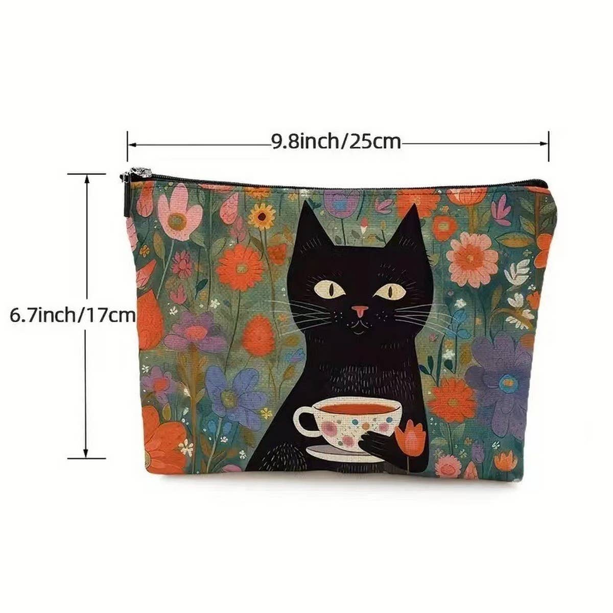 RETRO CAT COSMETIC BAG