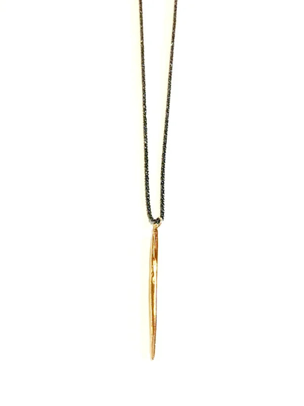 Long Spike Pendant Necklace