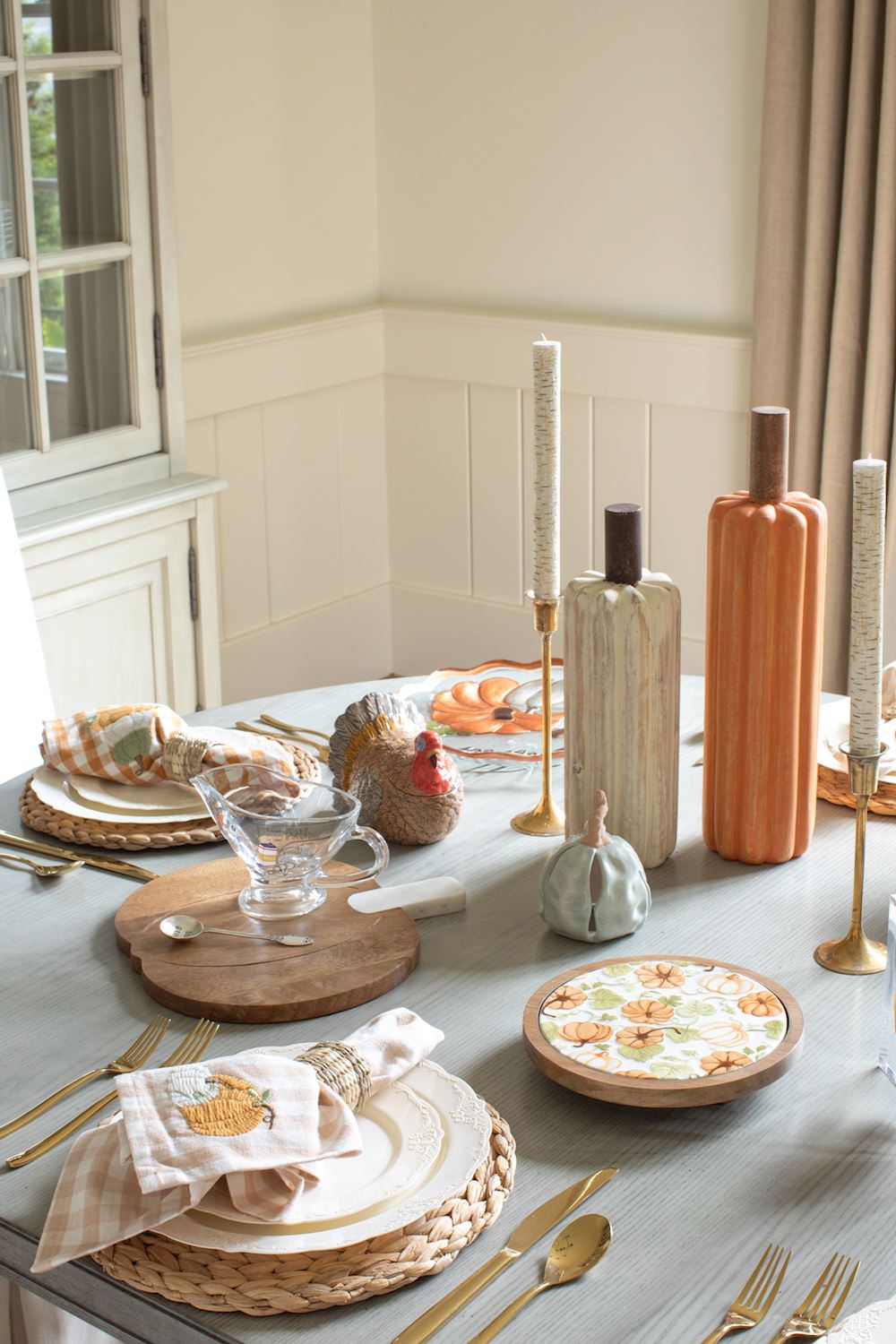 Wood Pumpkin Sitters