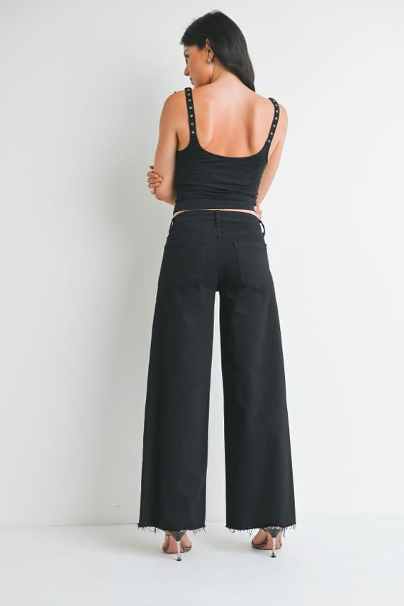 Just USA Not So Far Away Relaxed Wide Leg Jeans