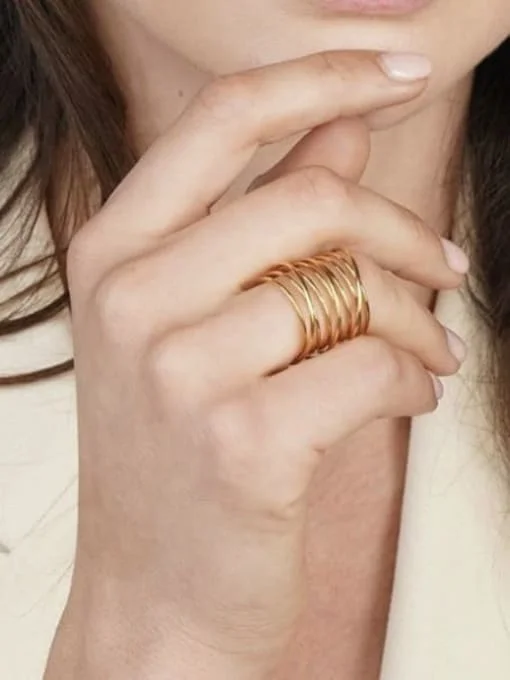 Call You Up Minimalist Stackable Ring