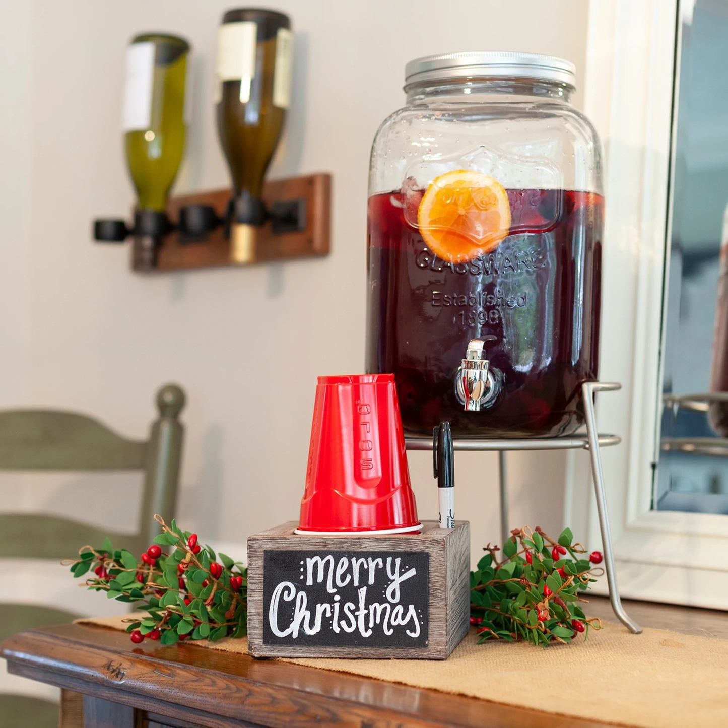 Squared Up Rustic Touch Cup & Marker Holder