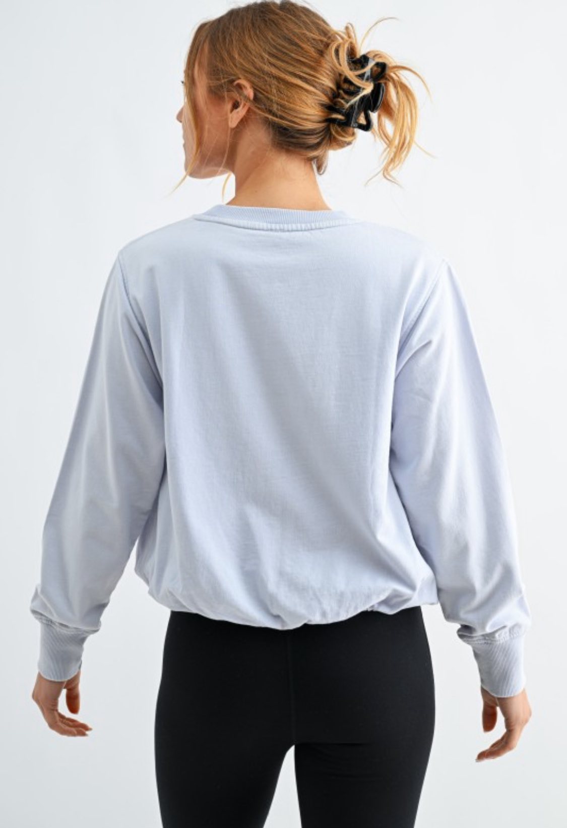 Mineral Cloud Bubble Hem Pullover