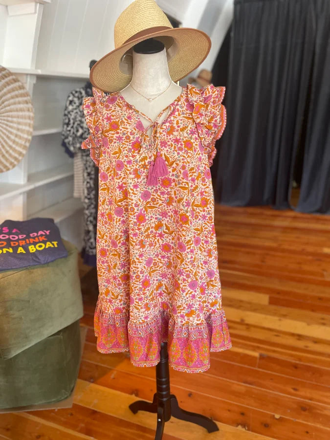 Sunset Boho Mini Dress