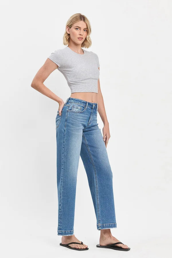 High Rise Trouser Wide Jeans