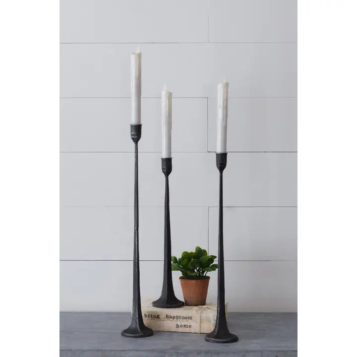 Hand Forged Metal Candle Holders