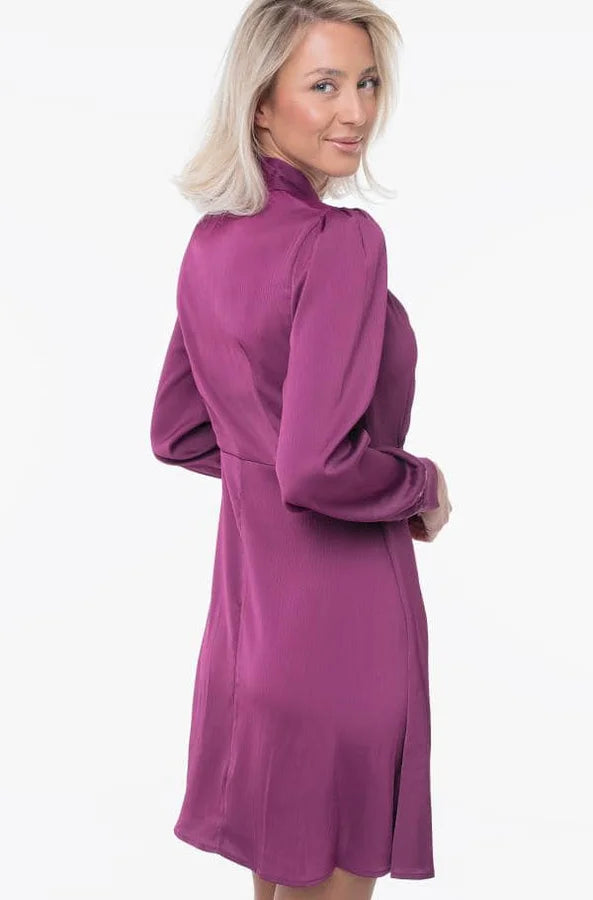 Molly Bracken Satin Tie Dress