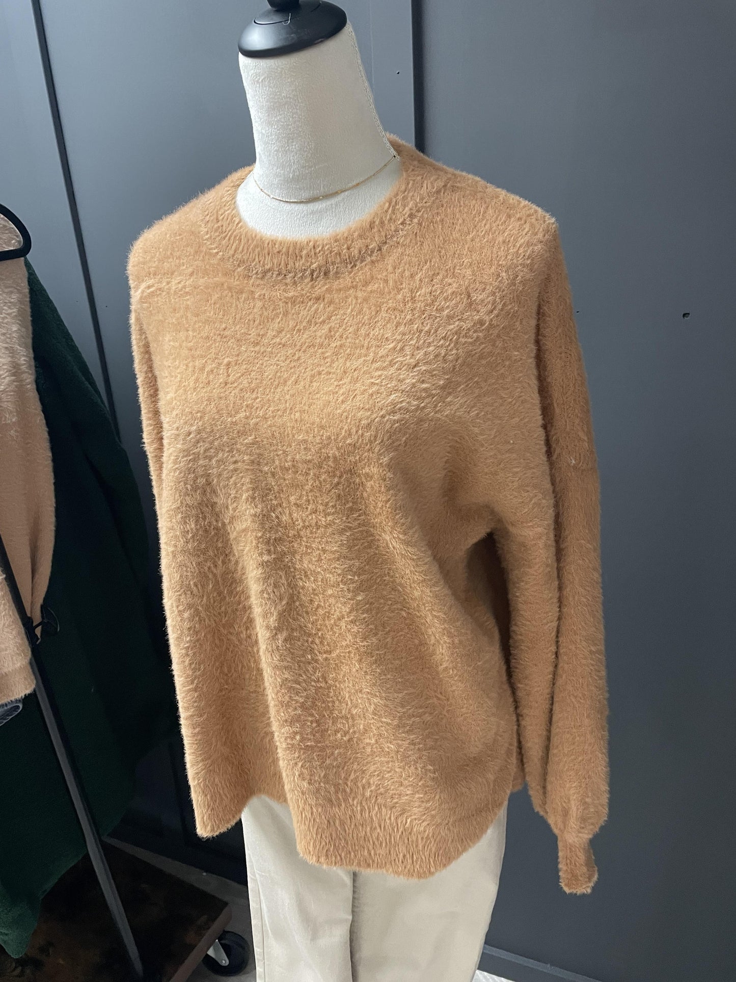 Mohair Balloon Sleeve Sweater