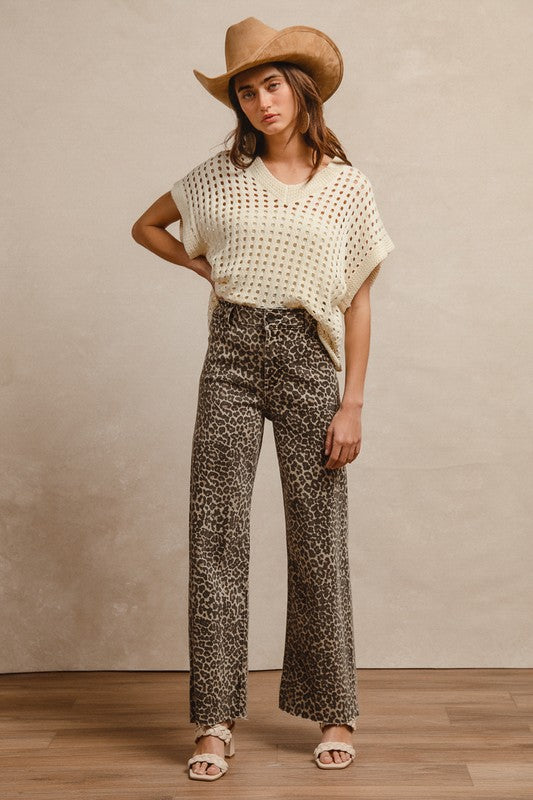 Leopard Luxe Wide-Leg Pants