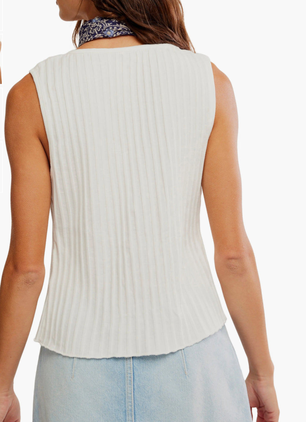 Free People Tilly Vest Ivory