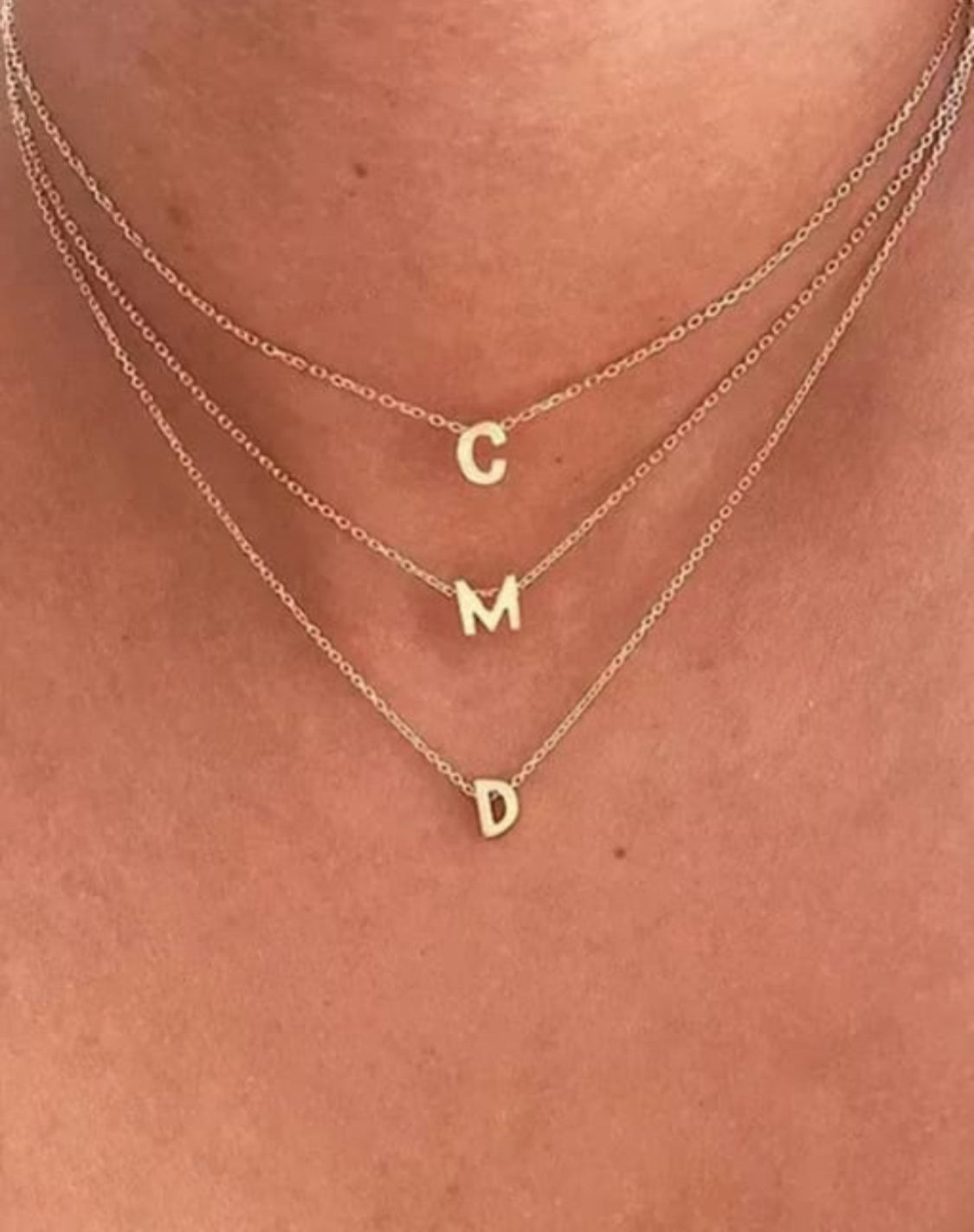 Mini Block Letter Necklace