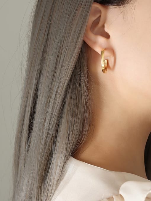 Waterproof Falling Hoop Earrings