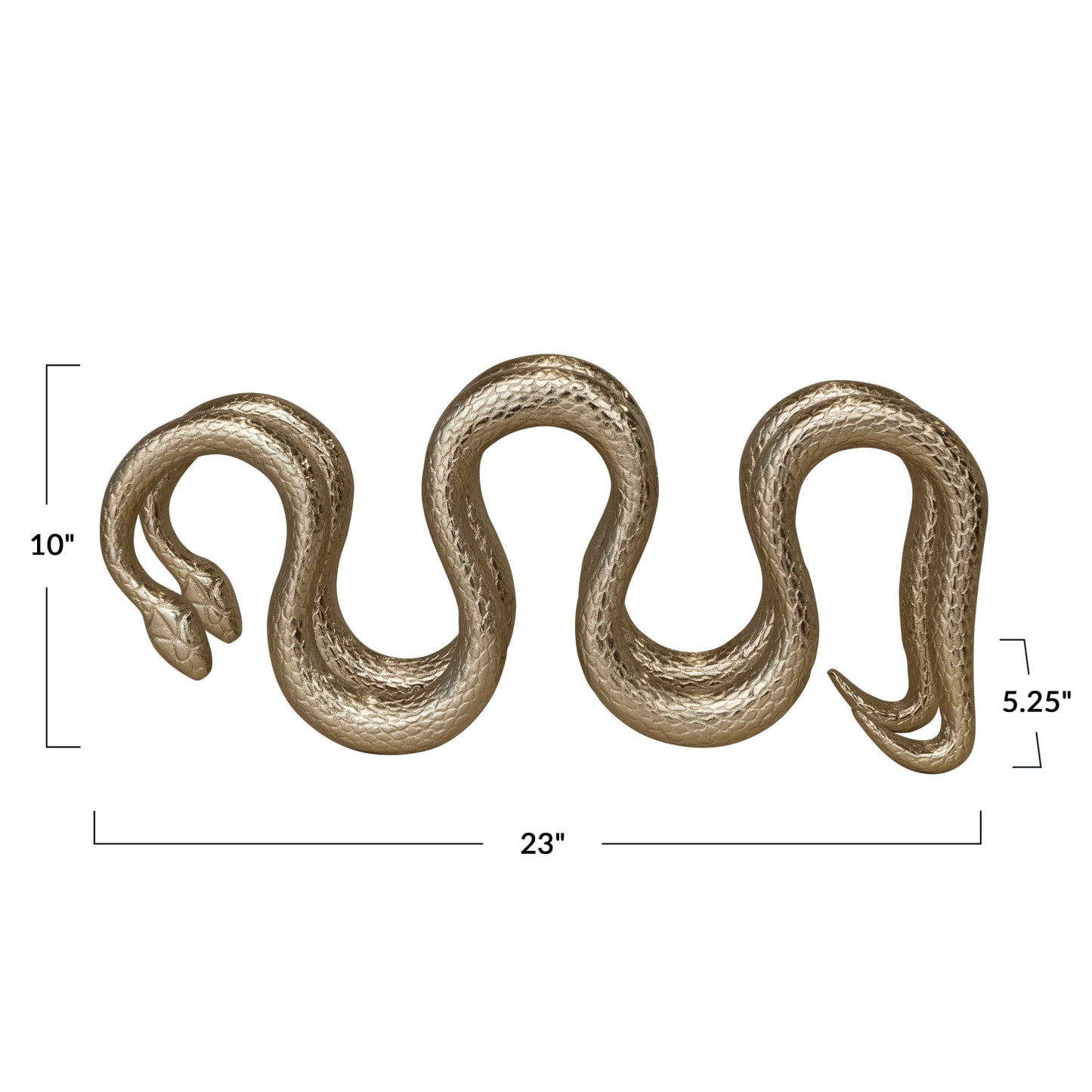 Cast Aluminum Snake Shaped Bottle Holder