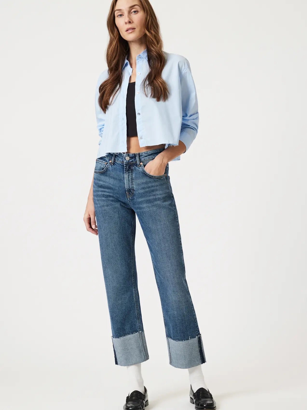 Mavi Savannah Cuffed Shaded Classic Blue