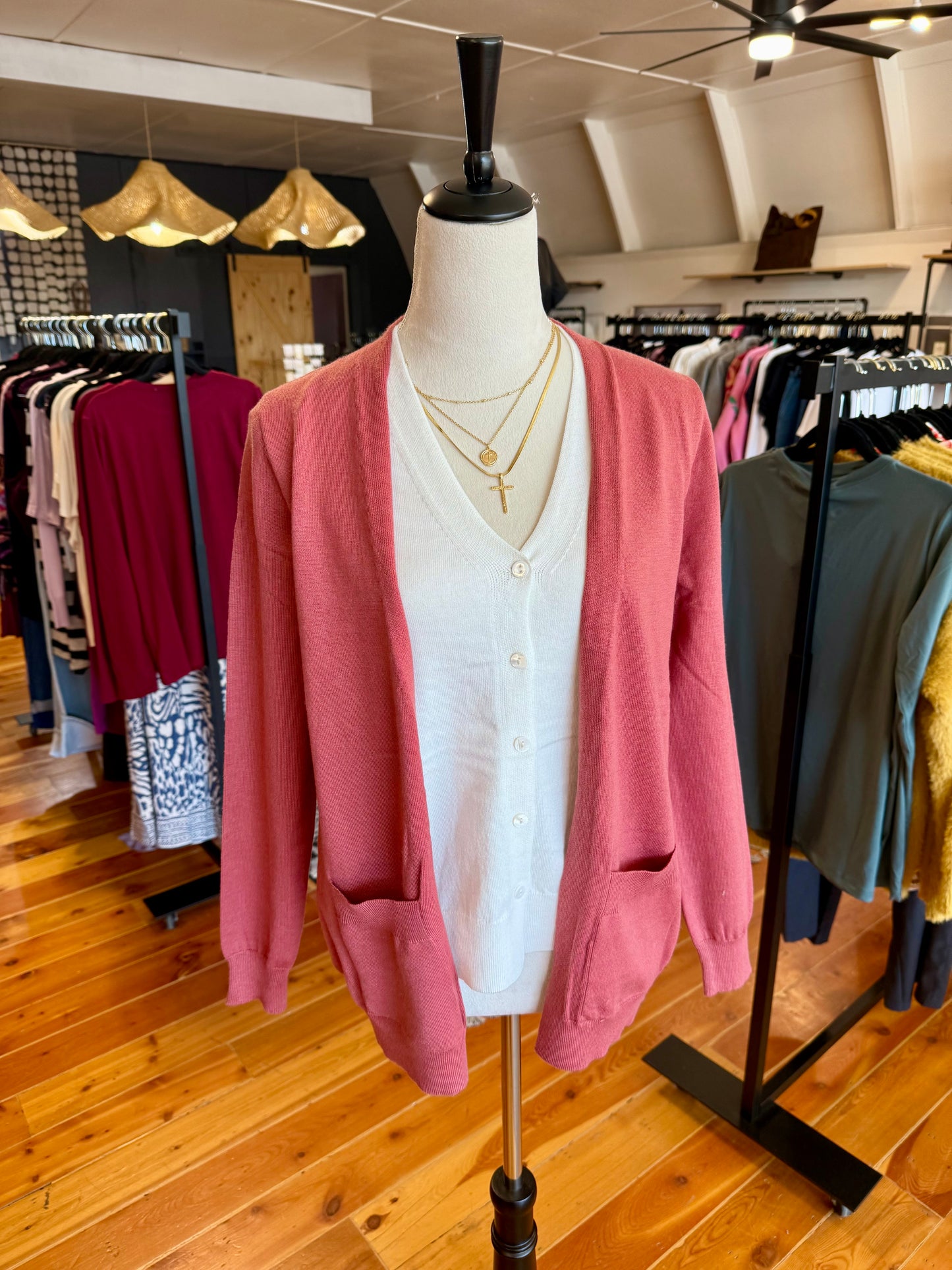 V Neck Sweater Caridgan