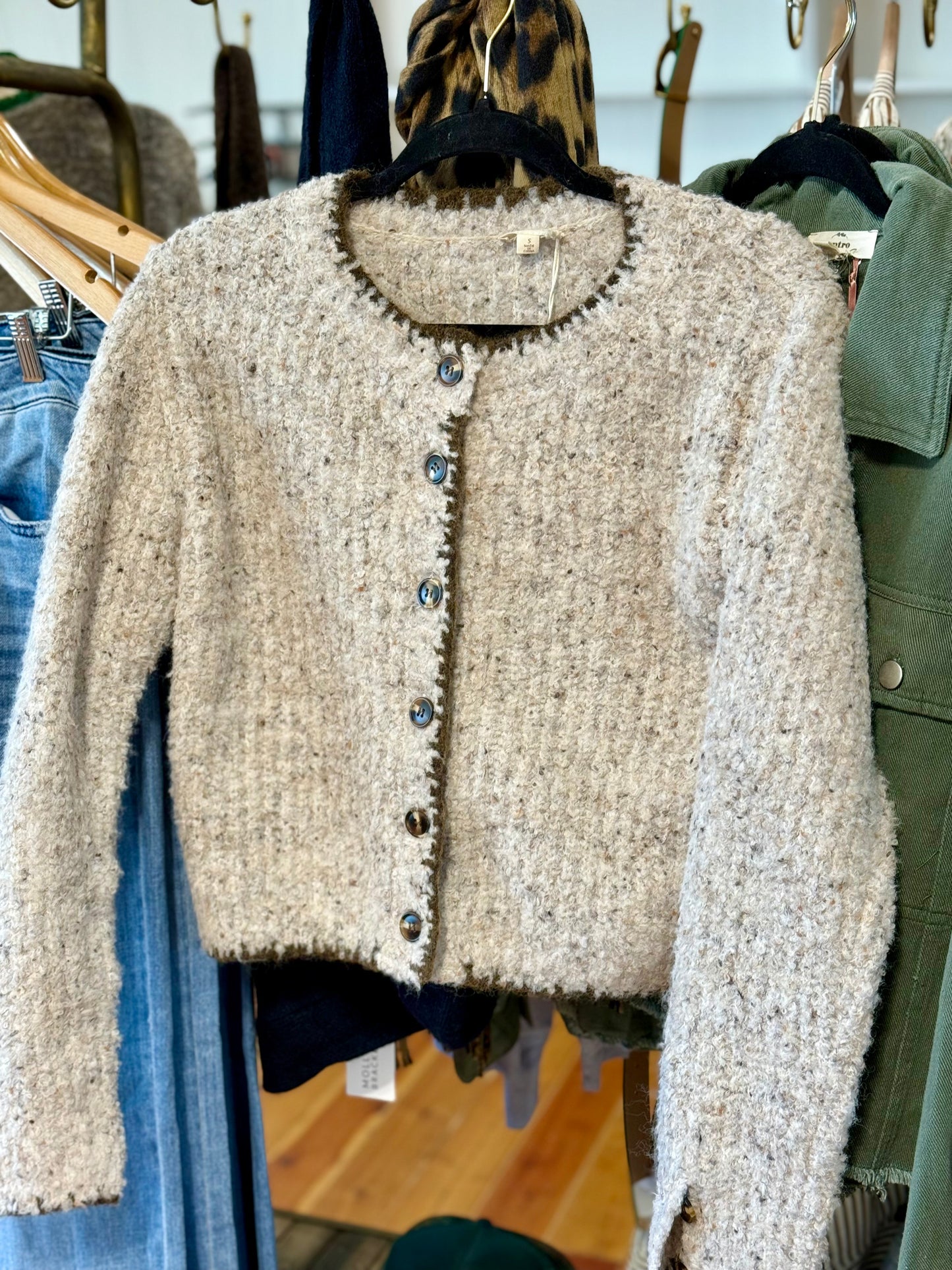 Hem & Thread Speckled Cardigan