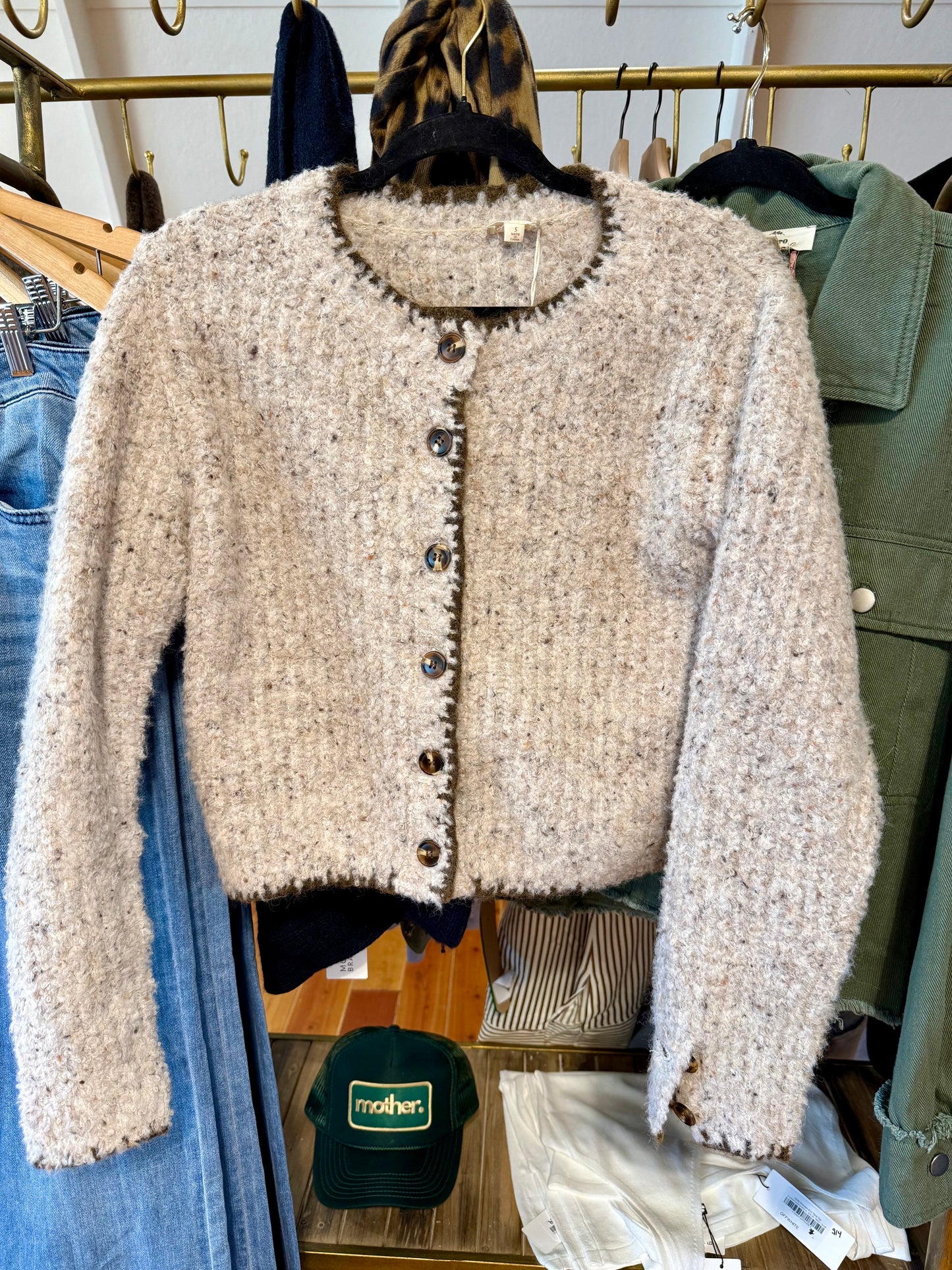 Hem & Thread Speckled Cardigan