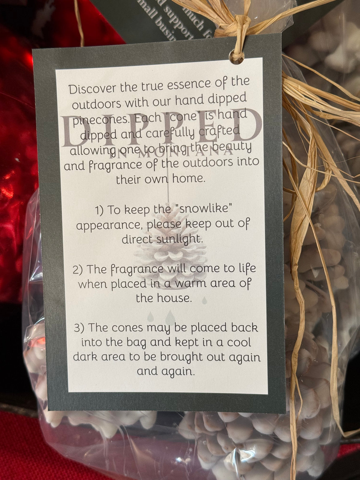 Hand Dipped Pinecones