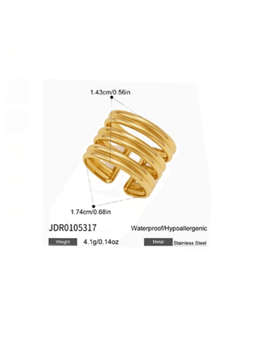 Geometric Hip Hop Stackable Ring
