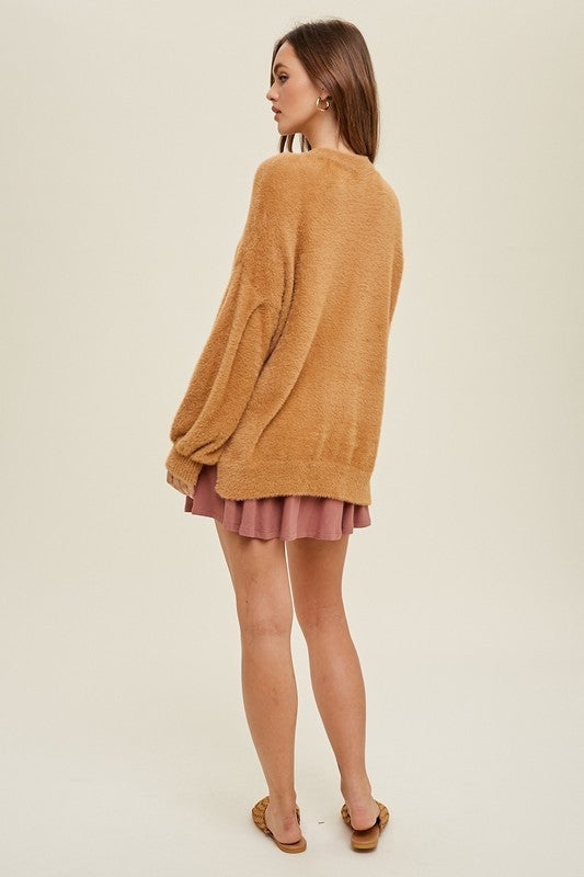 Mohair Balloon Sleeve Sweater
