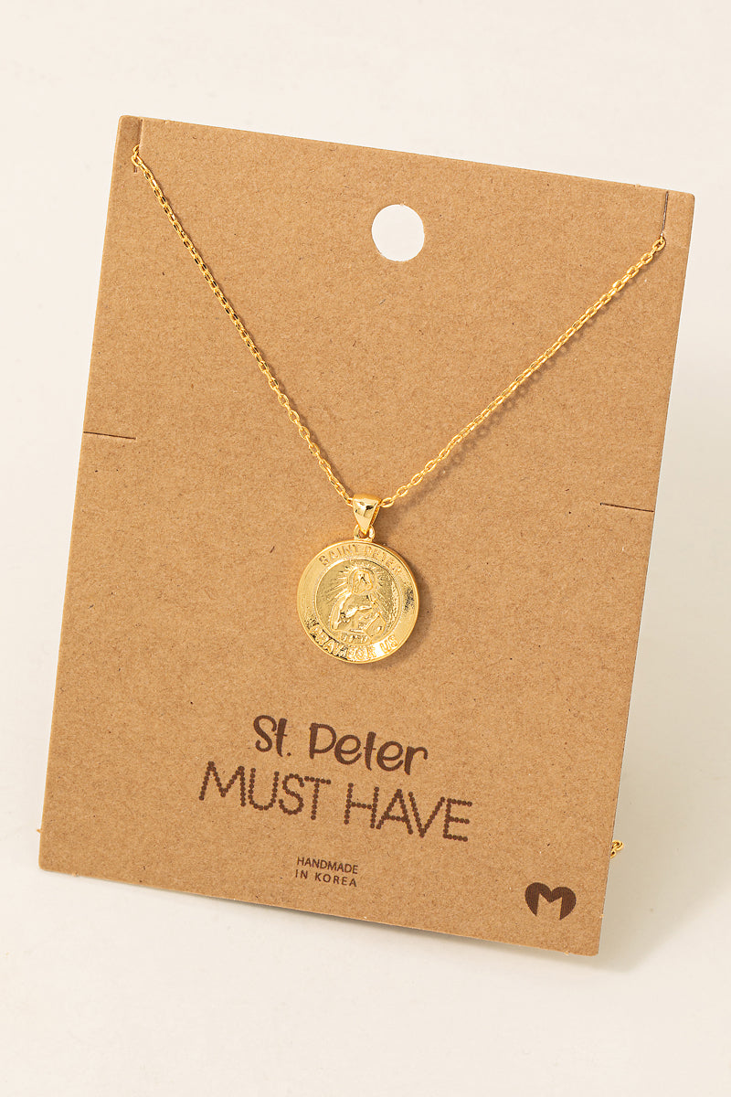 St Peter Pendant Necklace
