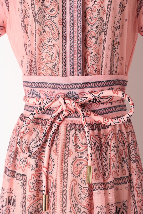 Printed Short Sleeve Shirt & Skirt